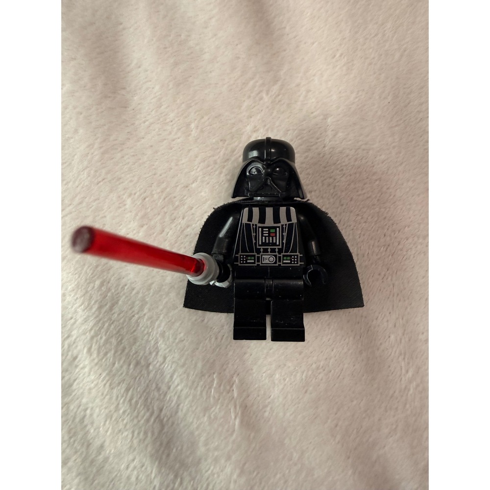 LEGO Star Wars Darth Vader Minifigure with Red Lightsaber and Cape